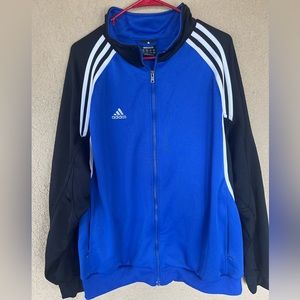 Men’s blue and black Adidas Jacket size XL